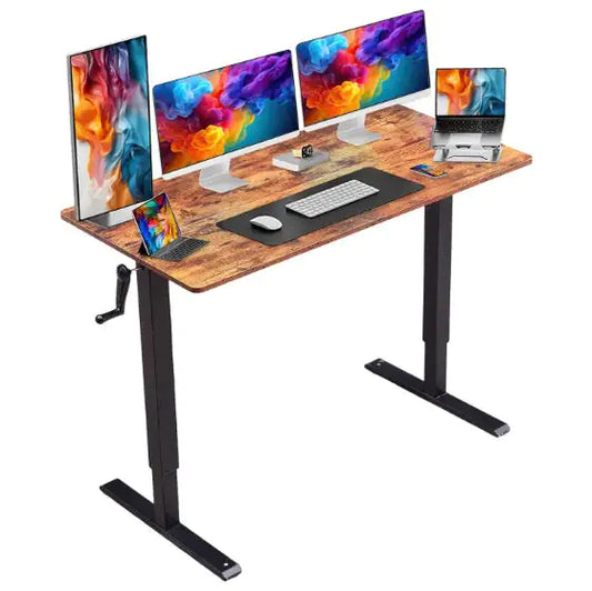 Hand-cranked Adjustable Desk